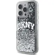 Dkny Dkhcp16Llbnaek iPhone 16 Pro 6.3 collu melns/melns cietais korpuss Liquid Glitter Arch Logo czarny/black hardcase