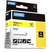 Dymo lente S0718470 Melna uz dzeltena Black on yellow