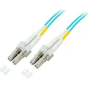 Efb Lwl Cable Duplex Jumper Lc-Lc 50/125 Om3 10 Meter Lszh Halogenfrei aqua 2.0Mm geprueft ar Messprotokoll Kabel mit