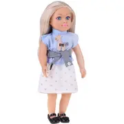 Eleganta 48 cm lelle ar gariem blondiem matiem burvīgs stils Za5843 Edukamp Elegancka Lalka blond urocza stylizacja