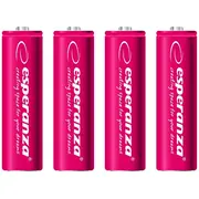 Esperanza Uzlādējams akumulators sarkans Aa R6 2000Mah 4 gab. Akumulator czerwone szt.
