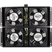 Extralink ventilatora panelis plauktu skapim 2X 230V 2 gab. Ex.8673 Panel wentylacyjny do szafy rack szt.