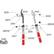 Felco 211 laktas atzarotājs Sekator