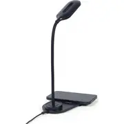 Gembird galda lampa. melna Ta-Wpc10-Led-01 Lampka biurkowa czarna