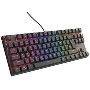 Genesis tastatūra Thor 303 Tkl Gaming Keyboard Cz/Sk Rgb Fona Gaismas Mehāniskais Klusuma Slēdzis Melns Klawiatura Dla Graczy Mechaniczna Silent Switch Czarna