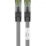Goobay Rj45 patch kabelis Cat 6A. ar 8.1 S Ftp neapstrādātu kabeli. kabeļa garums 10 m Kabel patchowy Mhz surowym kablem S/Ftp. kabla