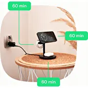 Green Cell Greencell Magscape lādētājs Magsafe induktīvā iPhone. Apple Watch. Airpods. viedpulkstenim un bezvadu austiņām Indukcyjna 3W1 do Smartwatch bezprzewodowych