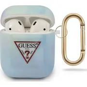 Guess aizsargmaciņš Guaca2Tpumcgc02 TieDye Collection priekš Airpods 1/2 zils Etui ochronne do niebieskie