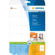 Herma Labels Premium 5055. A4. balts. 70 x 50.8 mm. matēts papīrs. 375 gab. 5055 Etykiety papier matowy. szt.