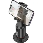 Hoco 360 grādu telefona turētājs ar automātisku sejas izsekošanu K23 melns Uchwyt na telefon stopni automatycznym twarzy czarny