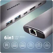 Hub Usb Axagon Hmc-6G2L Rj-45 Usb-C Pd Hdmi Usb-A 3.0 1X 2X