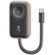 Induktīvais lādētājs Apple Watch Djams Cd245 2-In-1 ar 1200Mah Powerbank Usb-C kabeļa aptraipīšanu Inductive charger for Usams with powerbank cable tarnish
