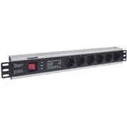Intellinet Network Solutions Power Stop Rackowa 19 6 ligzdas Schuko 713962 Listwa 19NbspNbsp1.5U Gniazd Gniazda