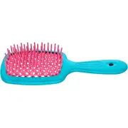 Janeke Small Superbrush. maza frizieru birstīte matu atšķetināšanai. Pink and Blue JanekeSmall Superbrush szczotka fryzjerska do rozczesywania