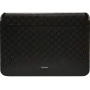 Karl Lagerfeld futrālis uzmava Klcs14Saklhpk 14 melna/melna Saffiano plāksne Etui Sleeve czarny/black Plaque