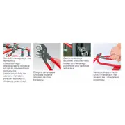 Knipex knaibles caurulēm ar automātisku regulēšanu 250Mm 85 01 250 Szczypce nastawne do rur