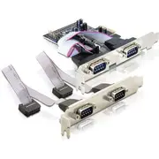 Kontroler Delock Pcie 4X Rs-232 Db9 89178 X1