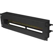 Lanberg sprieguma sadales panelis 3U 19 collas ar Din ts-35 sliedi. melns Panel dystrybucji cali czarny