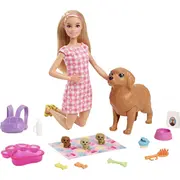 Lelle Barbie Mattel  Kucēnu dzimšana Hck75 Lalka Mattel Narodziny
