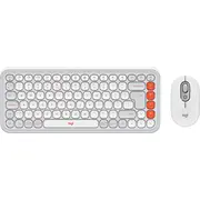 Logitech Pop Icon Combo tastatūra pele balta 920-013141 Klawiatura mysz