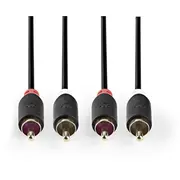 Nedis Audio kabelis 2X Rca - 1M Cable