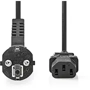 Nedis strāvas kabelis melns elektrības 5 m Cee7/7 C13 Kabel czarny kabel elektryczny