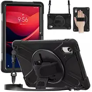 Planšetdatora futrālis 4Kom.pl Armor Strap maciņš priekš Lenovo Tab M11 10.95 Tb330Fu Tb330Xu Tb331Fc. melns Etui na tablet paskiem do czarne