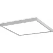 Pxf Lighting Oprawa nasufitowa Led 23W Finestra Q 2850Lm 4000K szary Opal Ip20 407X407 Px0906424
