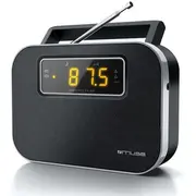 Radio Muse M-081R Melns. Signalizācijas funkcija. 2 joslu Pll portatīvais radio Black. Alarm function. 2-Band portable