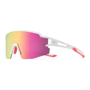 Rockbros velosipēdu brilles bērniem. polarizējot. ar bērnu aizsardzību balts Okulary rowerowe dla dzieci. polaryzacyjne. Uv