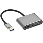 Rodžers Drongdisplay adapteris Usb uz Vga/Hdmi Audio/Ios/Android/Windows/Macos Roger Adapter to Audio iOS/Android/Windows/macOS