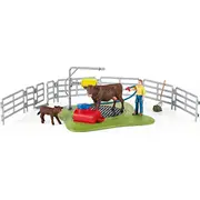 Schleich figūriņa 42529 Farm World Happy Cow Wash Figurka Myjnia