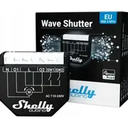 Shelly Qubino Wave Shutter. relejs Melns/Balts. 2 kanāli Relay black/white. channels