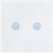 Smart Wifi Light Switch dubultā baltā Art oem