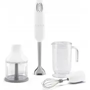 Smeg Blenderis Rokas blenderis ar piederumiem. Hbf03Wheu balts Blender akc.