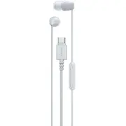 Sony Ier Usb -C Su Laidu austiņas ar mikrofonu. Baltas laidu Earbuds with Mic.