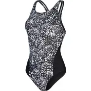 Speedo Sieviešu peldkostīms Alov Digi Rb 1Pc Af melns/asv ogles/haizivs pelēks/balts 34 izmērs Damski black/usa charcoal/shark grey/white rozmiar
