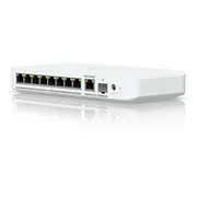 Ubiquiti Flex 2.5G elastīgs. 2.5 Gbe slēdzis ar 10 Rj45/Sfp kombinācijas Umblink portu. ko var darbināt Usb-C vai Poe adapteri Flexible. 8-Port Switch With Combination Uplink Port That Can Be Powered Or Adapter