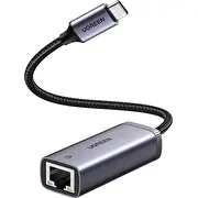Ugreen Cm483 tīkla karte no Usb-C uz Rj45 adapteri Pelēks Karta sieciowa Adapter sieciowy do szary