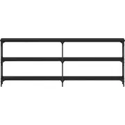 vidaXL konsoles galds tumšs ozols 200X29X75 cm koksnes bāzes Konsolowy Ciemny Drewno drewnopochodne