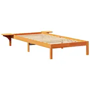 vidaXL Gultas rāmis ar naktsgaldiņiem Brūni 75 x 190 cm Stolikami nocnymi