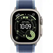 Viedpulkstenis Apple Watch Ultra 3 Gps mobilais 49 mm dabīgais titāns takas cilpa M/L zils Mewu4Et/A Smartwatch Cellular 49Mm Natural Titanium Trail Loop Niebieski