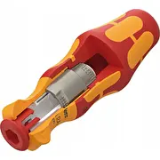 Wera 837 un Ra Kraftform Blade- Holding Handle ar sprūdrata funkciju. W. Ratchet func.