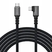 Wozinsky Wps2-Uy41S Usb-C Thunderbolt 4 240 W 2 m leņķa kabelis melns Kabel 240W 2M czarny