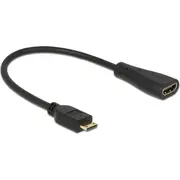 Adapteris Av Delock Hdmi Mini czarny 65650 Adapter