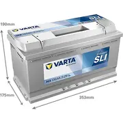 Akumulators Varta Sd 600402083 H3 100Ah/830A Battery