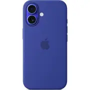 Apple iPhone 16 Silikoninis dėklas ar Magsafe Ultramarine With