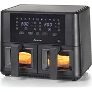 Ariete Air Fryer 4631/00 Double 9 l 2400 W Hot Black Frytkownica na powietrze Czarny