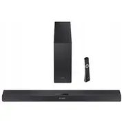 Asa 2.1Ch ultra-Slim Dolby Atmos/Dts Virtual X skaņas josla ar bezvadu zemfrekvences skaļruni Ht-Sbw320 360 W Bluetooth melns savienojums Sharp Ultra-Slim Soundbar with Wireless Subwoofer Black connection