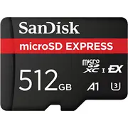 Sandisk Express Microsd karte 512 Gb 10. klase Uhs-I/U3 A1 V30 Sdsqxfn-512G-Gn4Nn Karta Class
